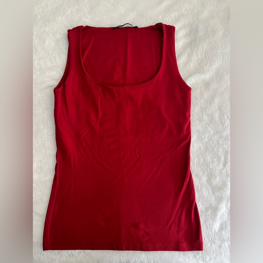 Zara Red Sleeveless Top